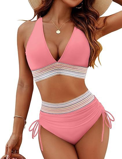 📢Clearance Sale-70% OFF🏖️High Waisted Tummy Control Color Block Bikini Sets