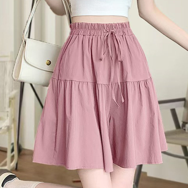 📢📢50% OFF!! 🤩Women High Waist Skirt Pants Wide Leg Ruffle Culottes