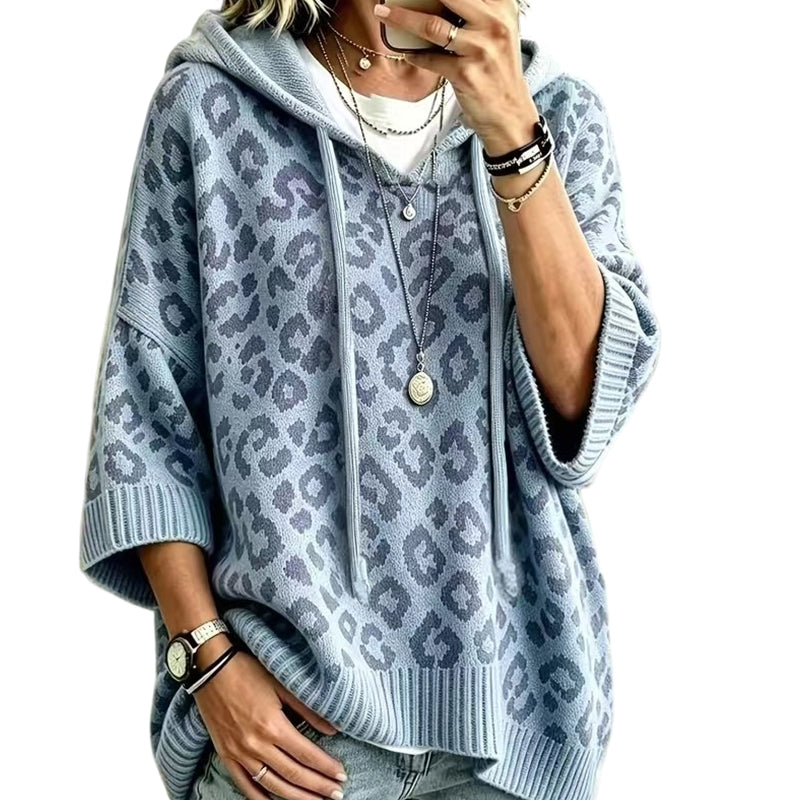 ✨New Arrivals: 50% Off-Women’s Leopard Print Knitted Hoodie