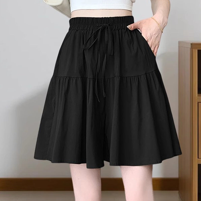 📢📢50% OFF!! 🤩Women High Waist Skirt Pants Wide Leg Ruffle Culottes