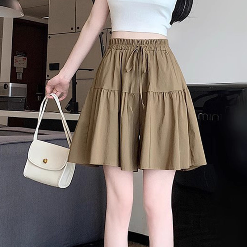 📢📢50% OFF!! 🤩Women High Waist Skirt Pants Wide Leg Ruffle Culottes