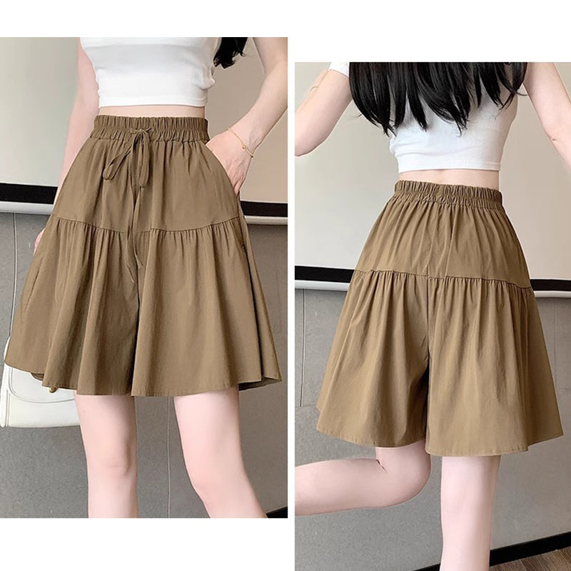 📢📢50% OFF!! 🤩Women High Waist Skirt Pants Wide Leg Ruffle Culottes